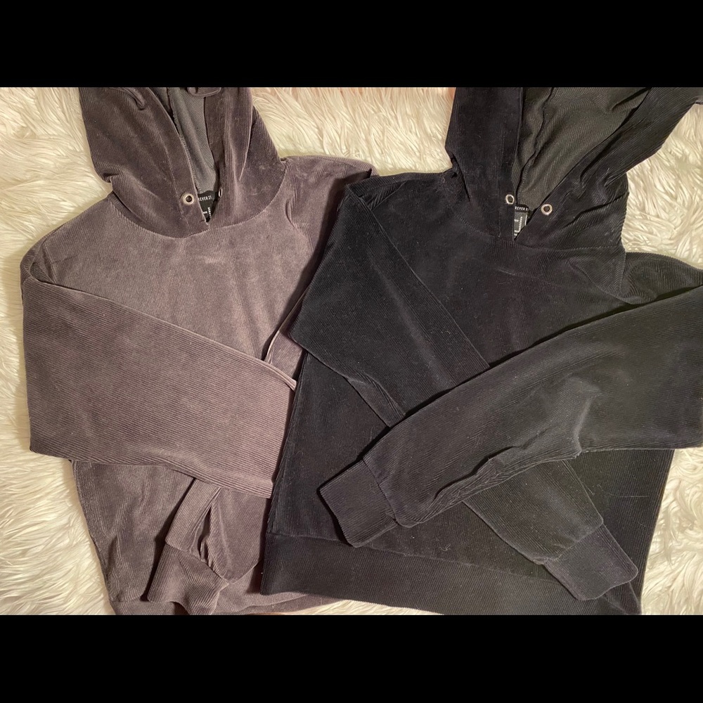Velour hoodies